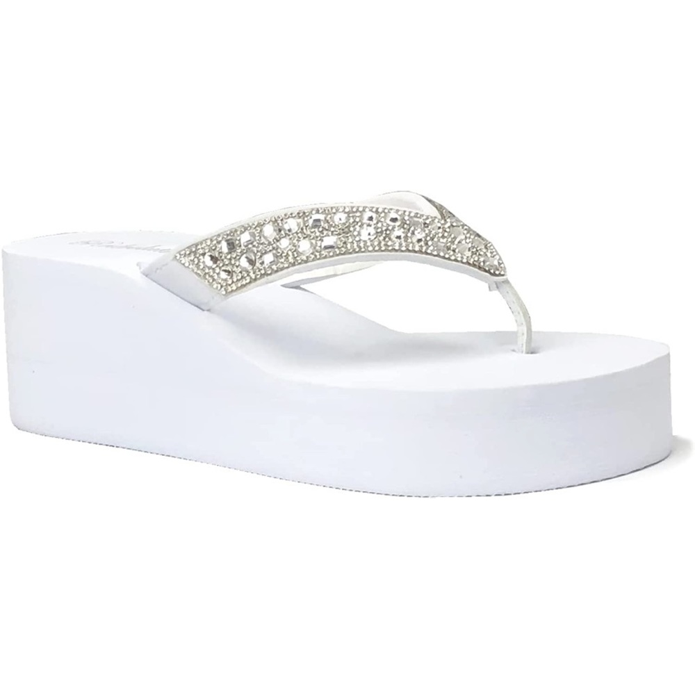 🌸🥂HOST PICK🥂🌸 Platform Jewel Wedge Sandals - Picture 1 of 6